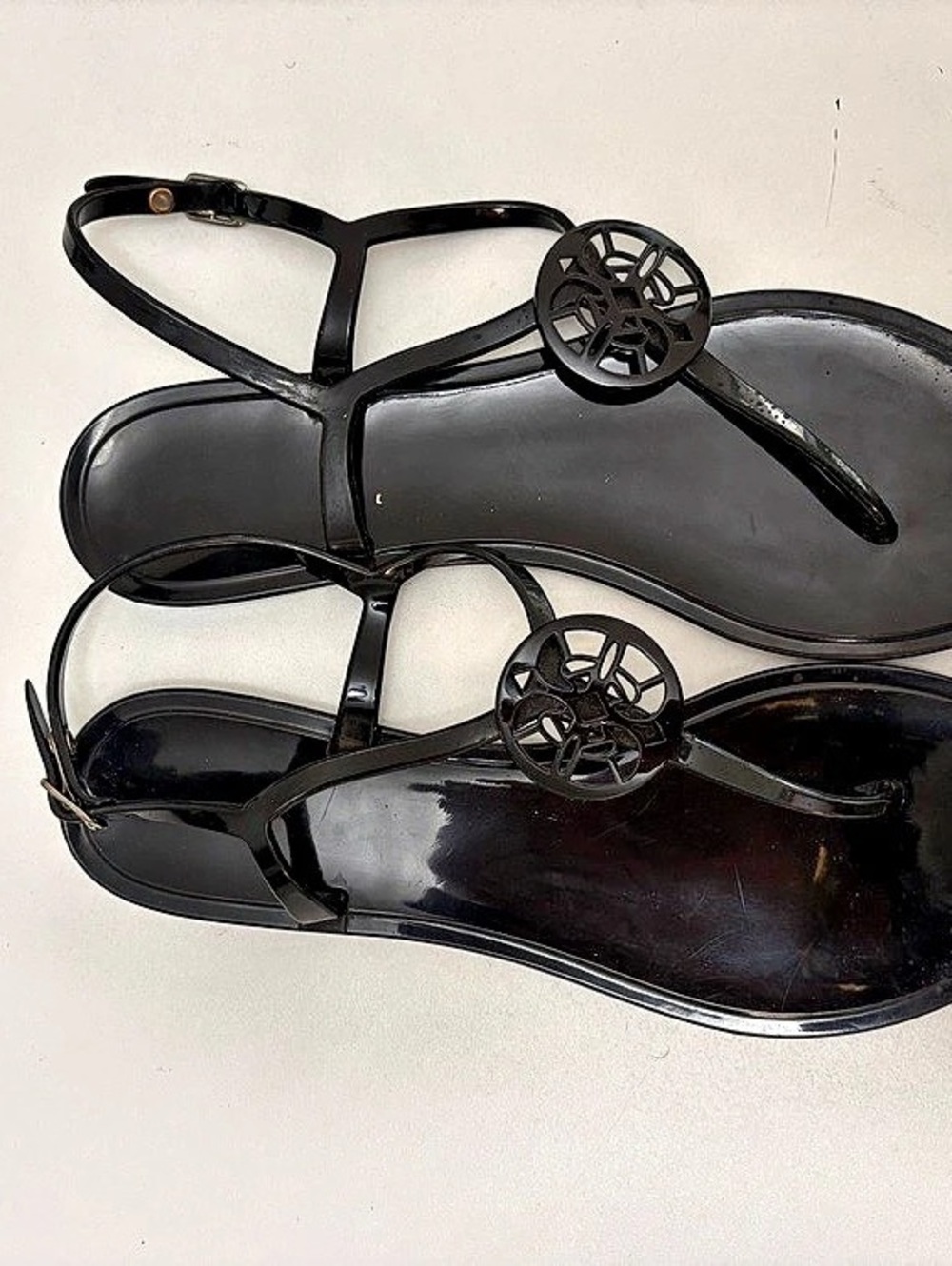 Circus by Sam Edelman Jelly Sandal Black Strappy Sandals